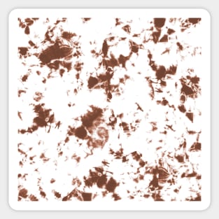 Cinnamon and white marble - cow texture - Tie-Dye Shibori Texture Sticker